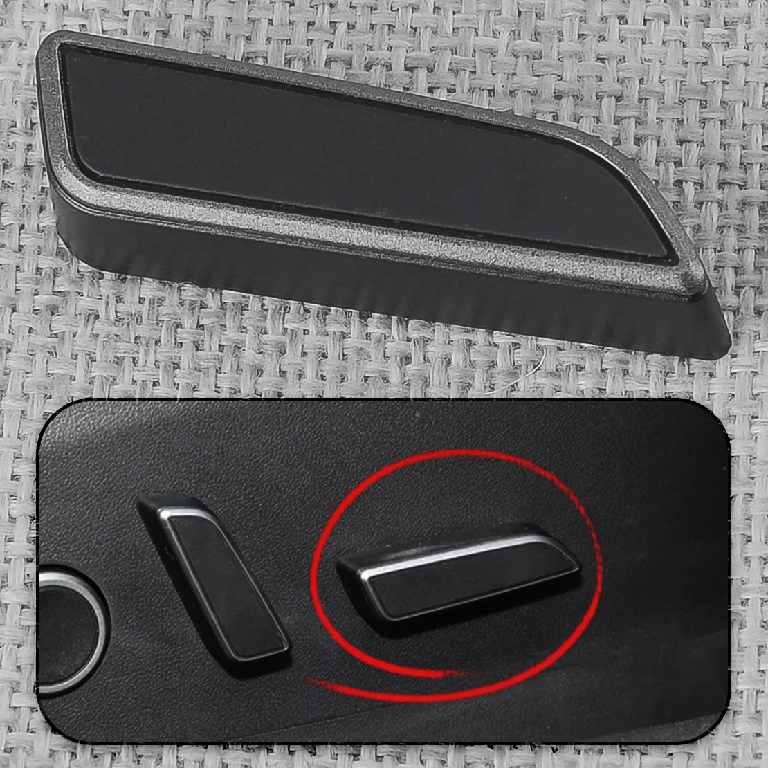 Новые черные пластиковые автомобильные правые боковые сиденья Подушка кнопка