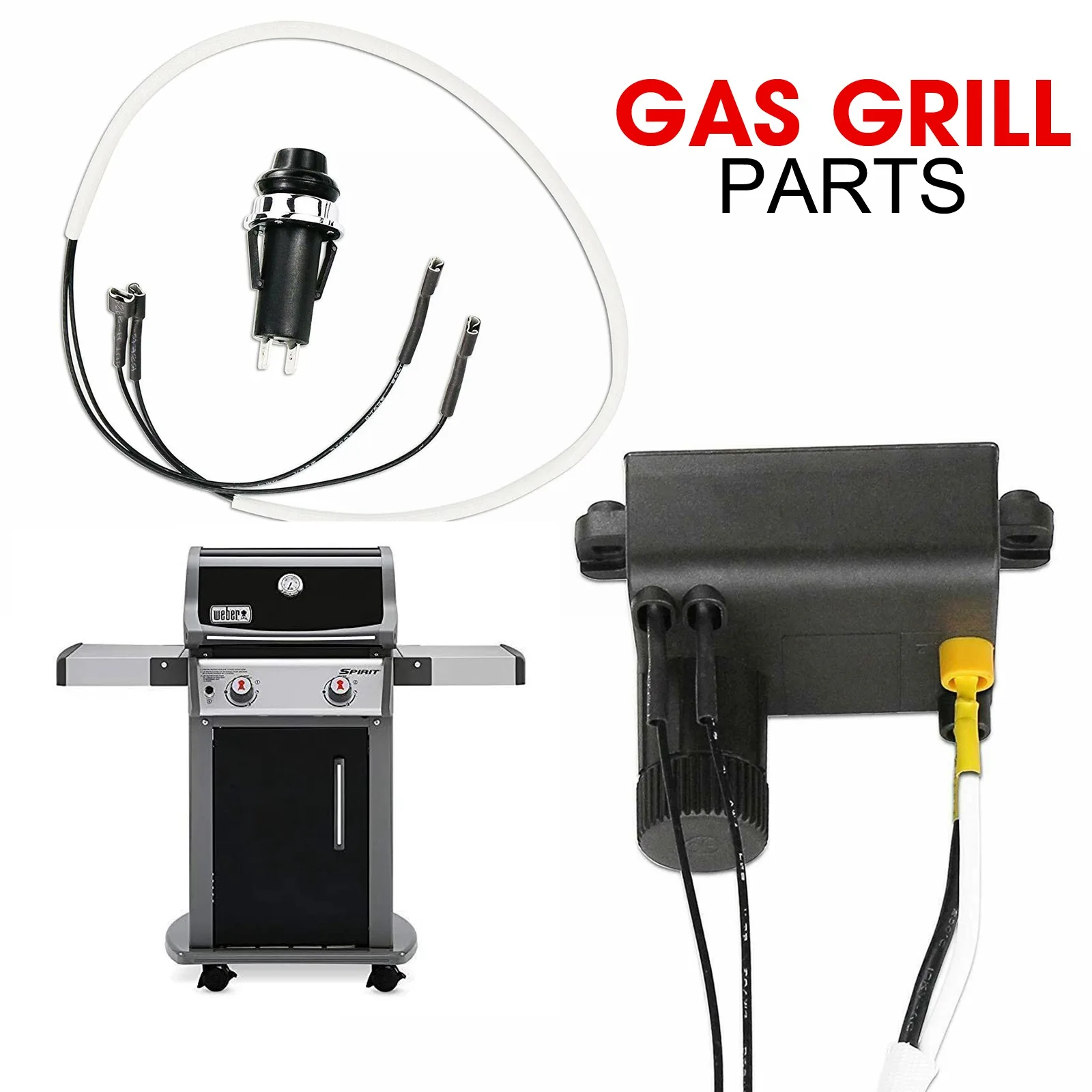 

Gas Grill Parts 7642 Grill Igniter Button for Weber Spirit E210 S210 E310 SP310 For Weber Spirit E220 S220 Kitchen Lighters