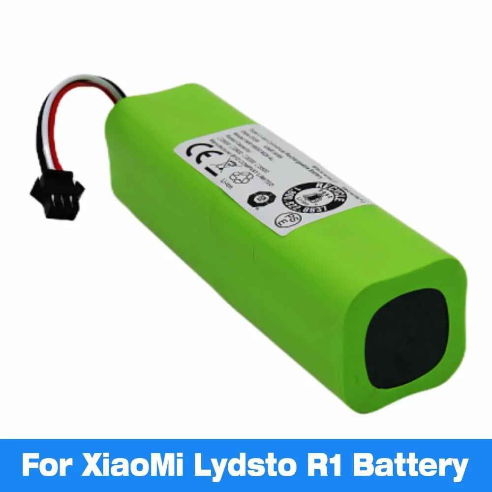 

2023 обновленная литий-ионная аккумуляторная батарея Lydsto R1 для робота-пылесоса XiaoMi R1, аккумулятор емкостью 12800 мАч