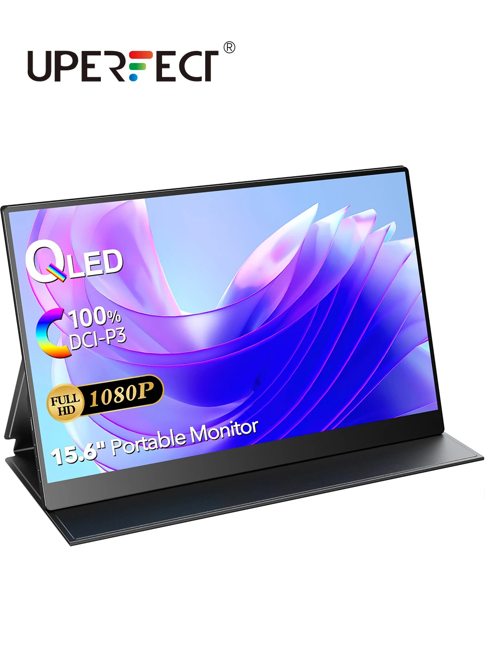 Портативный монитор UPERFECT QLED 15,6 дюймов 1080P FHD 500Nit 100% DCI-P3 дисплей игровой экран для ноутбука Mac Phone Xbox PS4/5 Switch