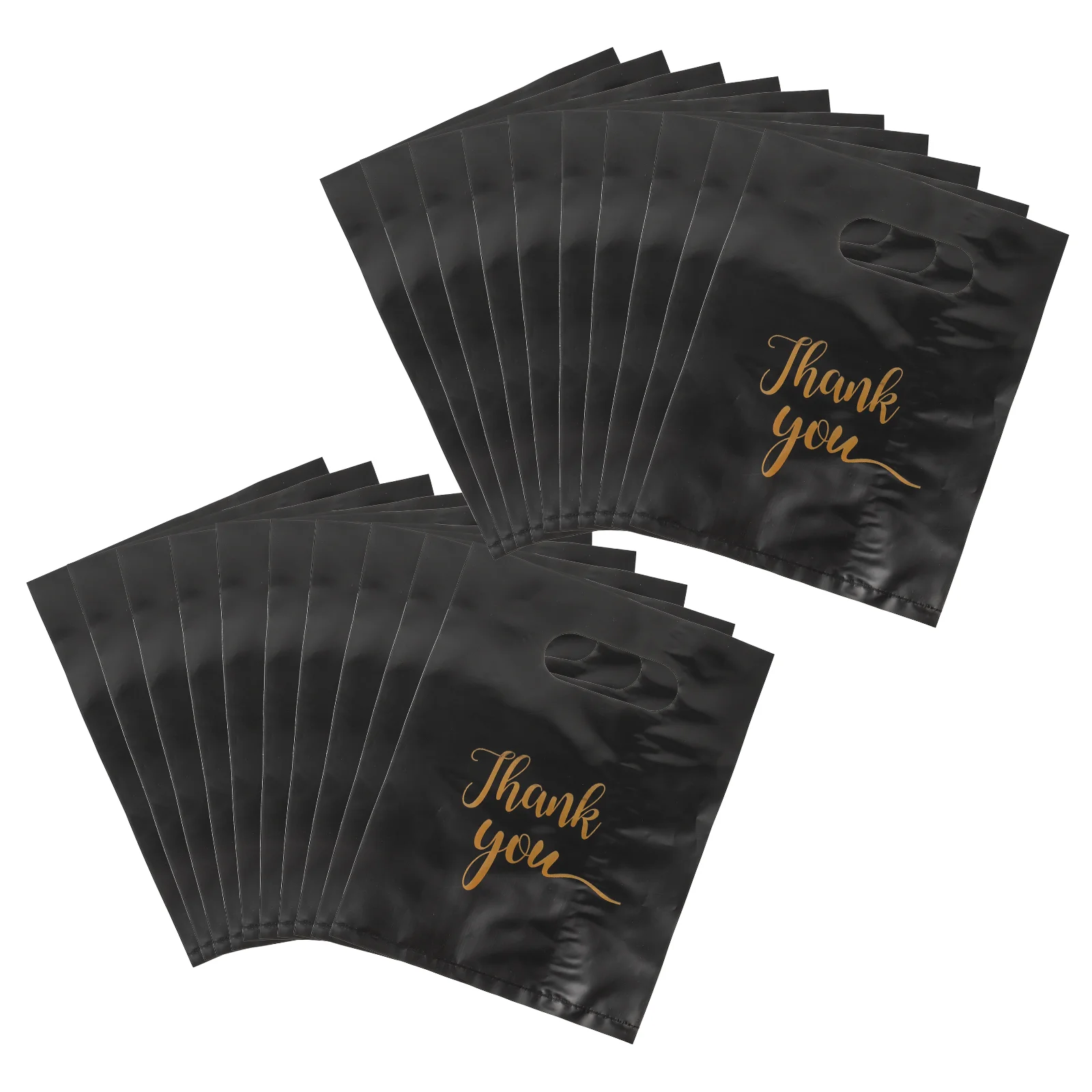 

100pcs Thank You Bags Retail Shopping Goodie Bags Merchandise Bags for Small Business