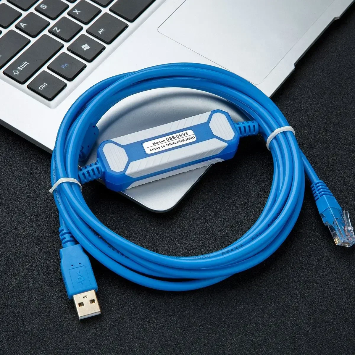 Адаптер Amsamotion USB-CNV3 обновленной версии, подходящий для программирования ПЛК Fuji серий NB, NJ, NS, NW0, кабель для программирования. (art.: 3920da5a33ffb) - 3920da5a33ffb