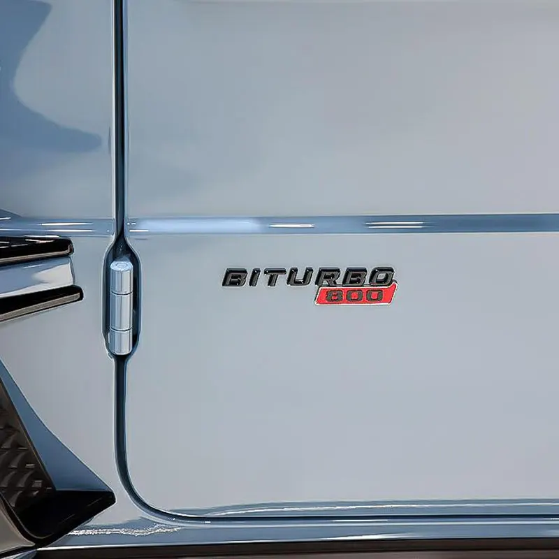 

BITURBO 700 800 900 badge car stickers for Mercedes-Benz Brabus series modified accessories leaf board door label logo decorate