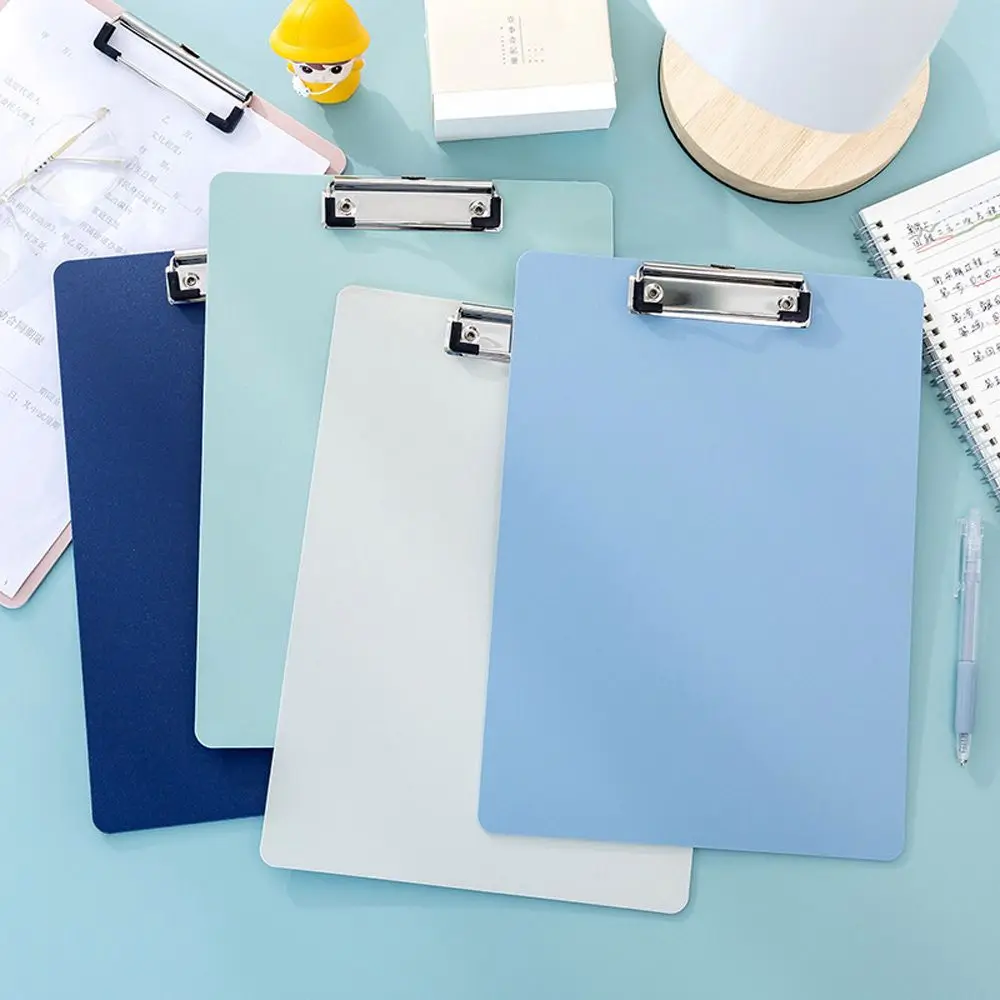 

Simple A4 Bill Clipboard Memo Pad Clip Folder Board Notebook File Writing Clamps Paper Storage Holder Office School Supplies
