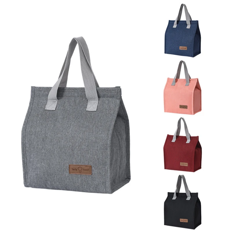 

Portable Lunch Bag Thermal Insulated Lunch Box Tote Cooler Bag Picnic Bento Pouch School Food Storage Container For Kids Women