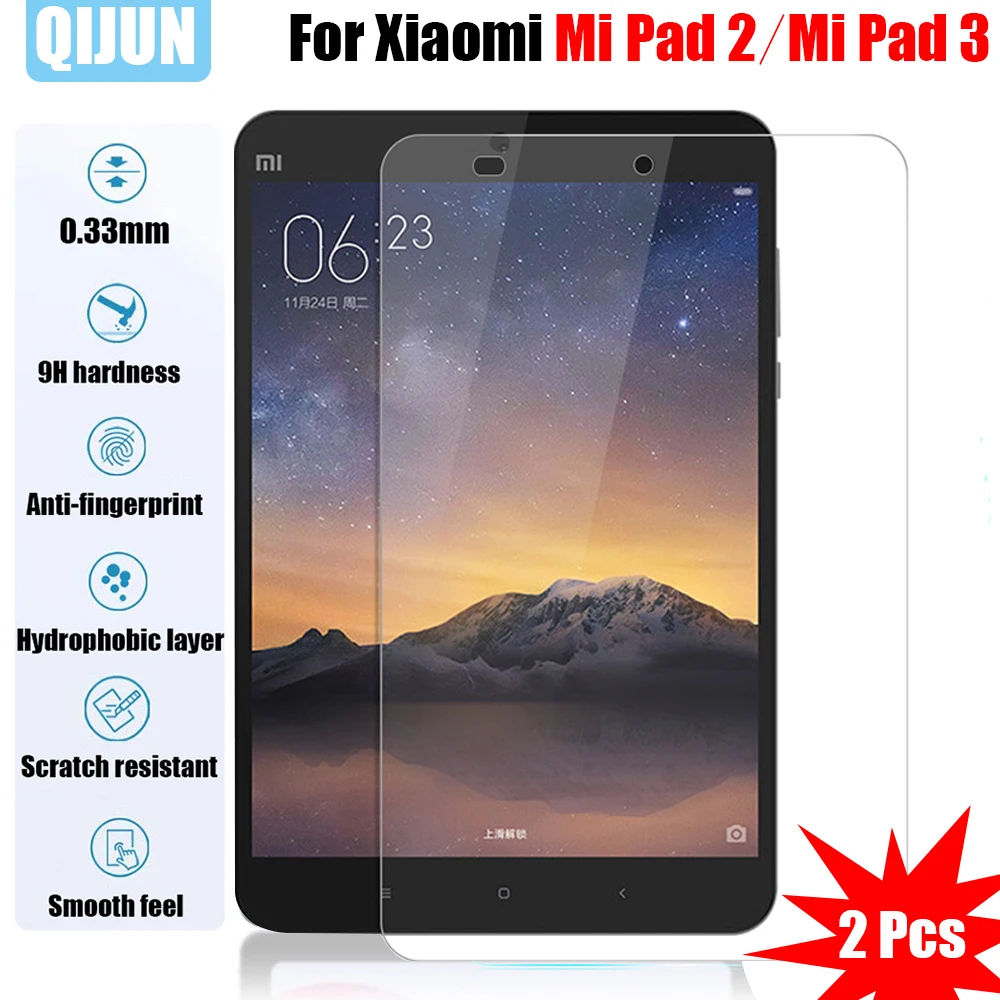 

Tablet glass for Xiaomi Mi Pad 2 3 7.9" Tempered film All-inclusive protector hardening crack resistant 2 Pcs MIPad pad2 pad3