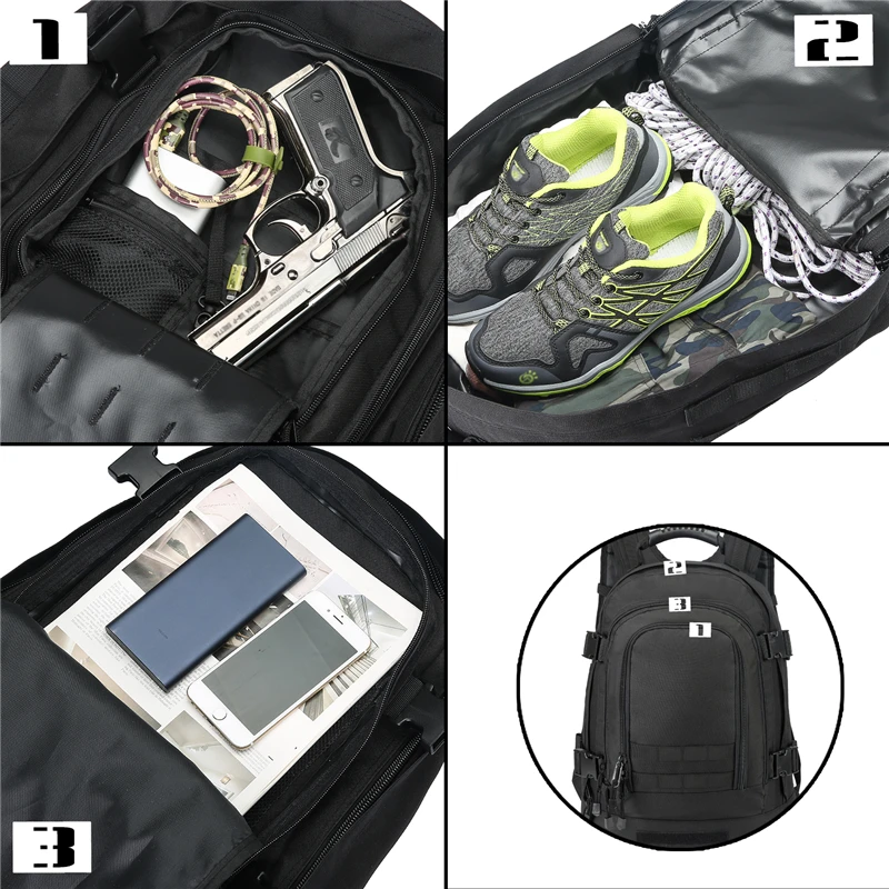 LQ водонепроницаемые альпинистские Рюкзаки 40 л спортивная сумка для улицы