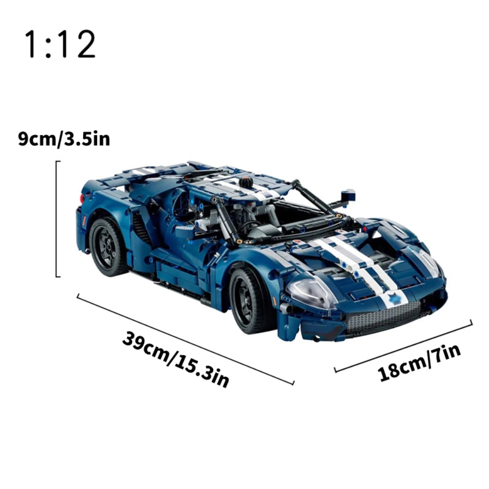 Ford Racing Gt Технический Строительный Комплект Набор Строительных Блоков 42154 Moc