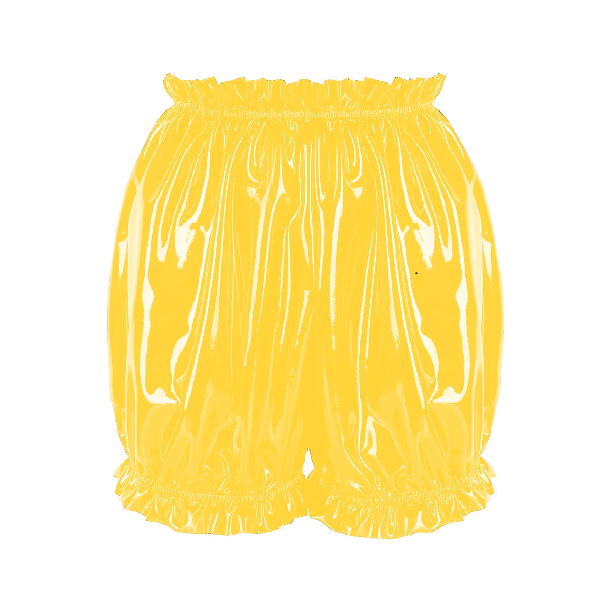 Женские латексные резиновые Короткие шаровары сексуальные обтягивающие ботинки