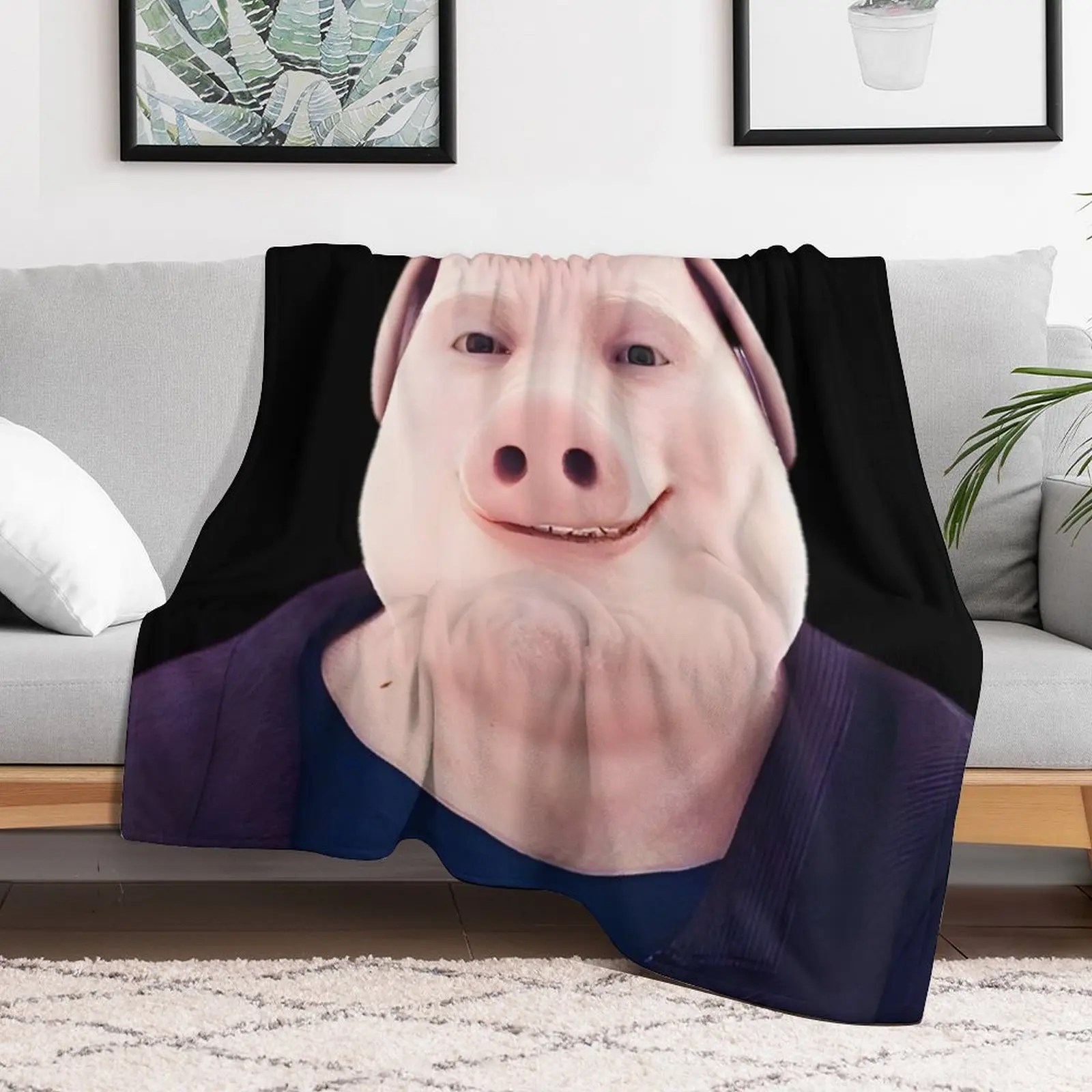 Одеяло John Pork с улыбающимся улыбкой для ребенка косплей аниме одеяла диванов