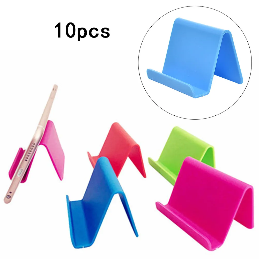 

10pcs Mini Portable Mobile Phone Holder Candy Fixed Holder Home Supplies Kitchen Accessories Decoration Phone Droppshipping