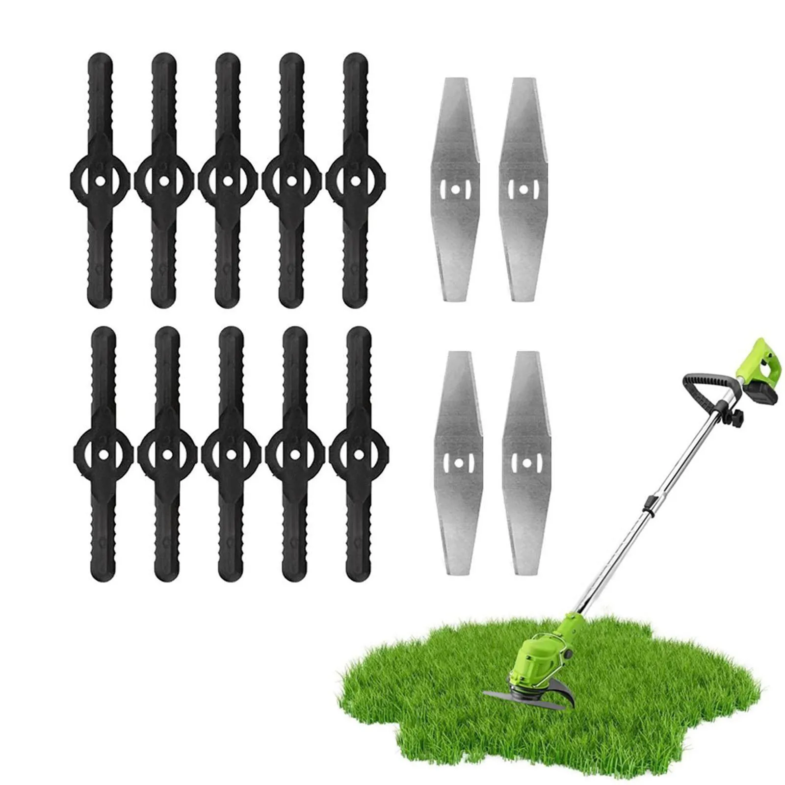 10PCS 150mm Metal Grass String Trimmer Head Blade Replacement Lawn Mower Saw Blades Fittings Electric Garden Power Tool Accessor