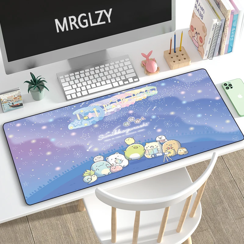 Kawaii Аниме Коврик для мыши Comtuper Настольный коврик 400X900MM XXL большой коврик для мыши игровые аксессуары для ноутбука геймерская клавиатура водонепроницаемый коврик для мыши