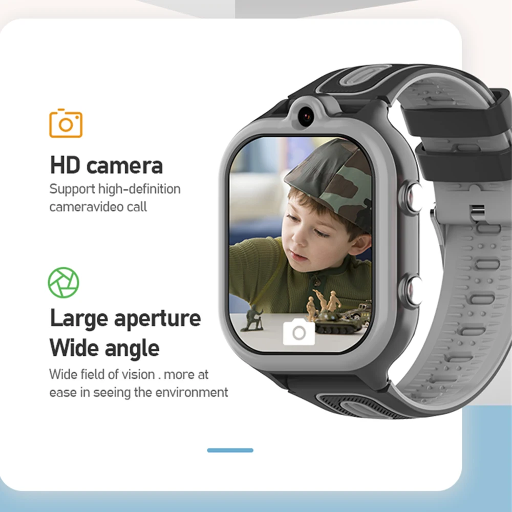 Новые 4G умные часы детские GPS WIFI LBS видеозвонок SOS водонепроницаемые 800 мАч камера