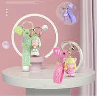 cute princess series keychain lovers style key chain kawaii backpack accessories mobile pendant christmas gifts for children toy