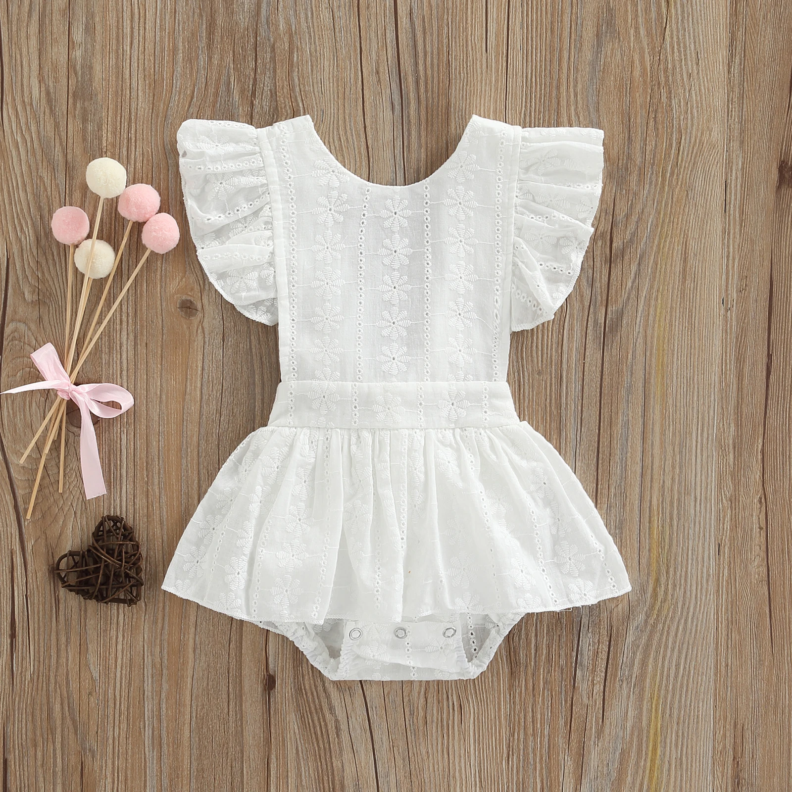 

Ma&Baby 0-24M Newborn Infant Baby Girls Romper Ruffle Jumpsuit Overalls Summer Outfits Costumes D01