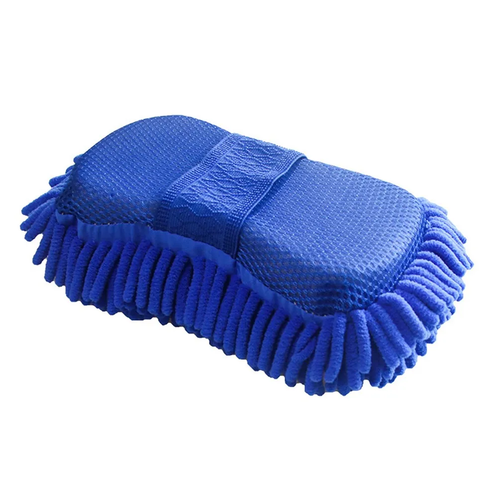 

Car Cleaning Sponge Detailing Care Pad Microfiber Chenille Sponge Brush Auto Washing Towel Car Products Glass Accessories