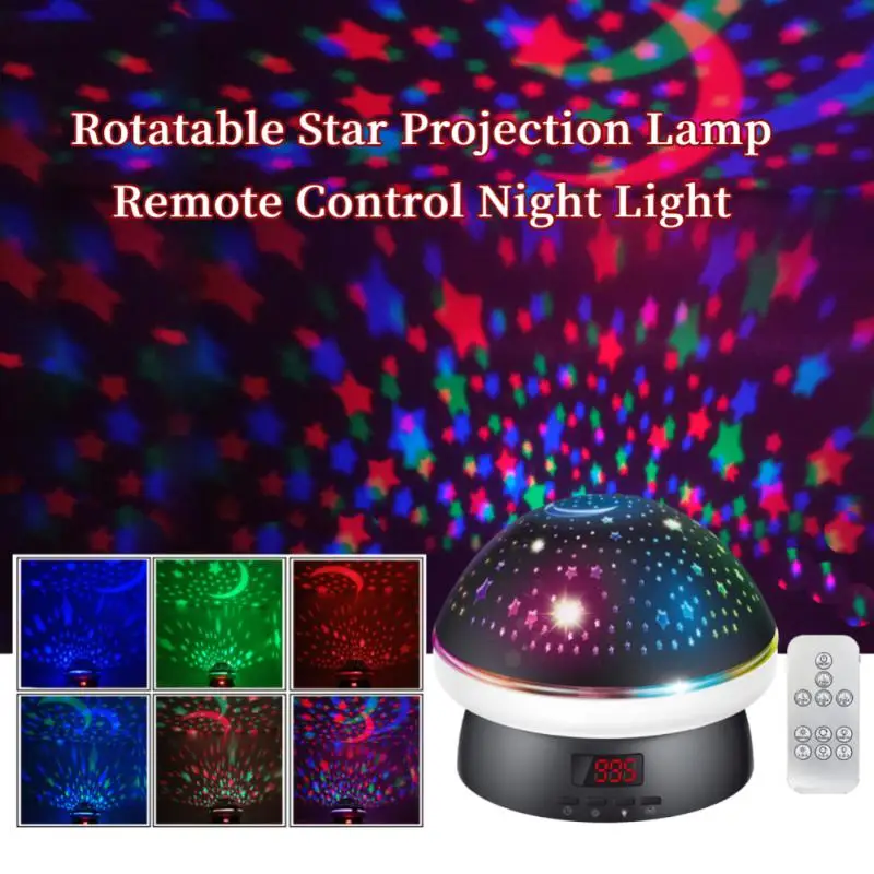 

Sky Rotating Projection Lamp 4w Timer Remote Control With Timing Function Atmosphere Light Led Starry Night Light Cute 5v
