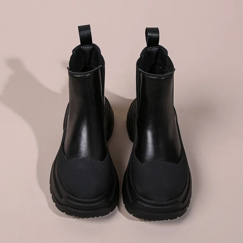 Chelsea Boots Platform Chunky Women Shoes 2022 New Winter Casual Sports Shoes Snow Ankle Boots Punk Goth Fad Mujer Zapatillas