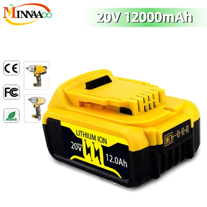 

2023 Upgrade 20V 6.0Ah 8.0Ah DCB200 Replacement Li-ion Battery for DeWalt MAX XR DCB205 DCB201 DCB203 power tool Batteries