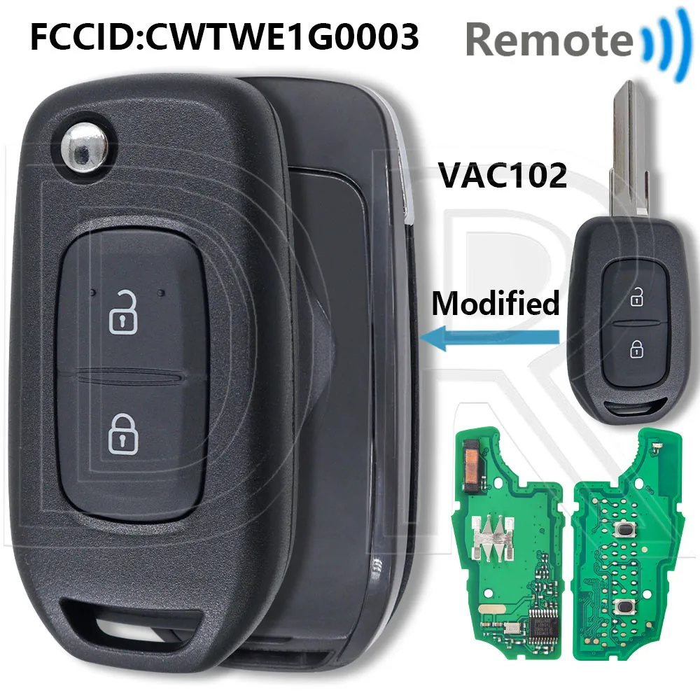 Отличный модифицированный складной CWTWE1G0003 4A чип 433 МГц автомобильный дистанционный ключ для Renault Symbole Trafic Logan Sandero Dacia Duster Lodgy Dokker
