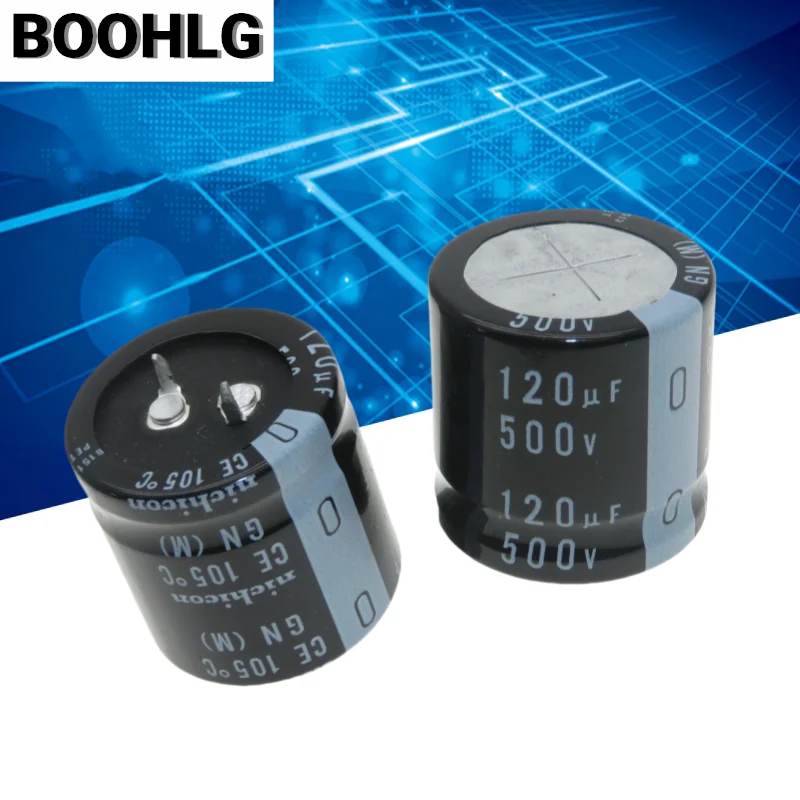 Конденсатор Nijikang 2 шт. 500 в 120 мкФ 30 х30 GN замена В 100 450