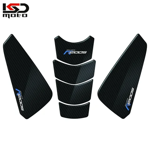 Подходит для R1200 S R1200S 2007-2010 2009, 3D прозрачное углеродное волокно, накладка на топливный бак мотоцикла, защитные наклейки, наклейки
