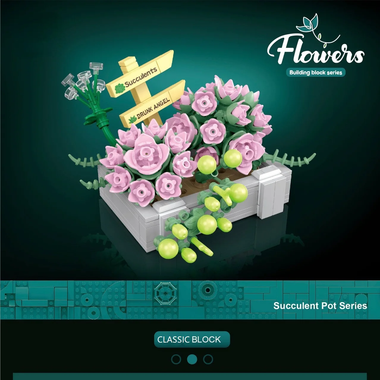 

Набор для сборки игрушек "цветы и растения", совместимые с моделями