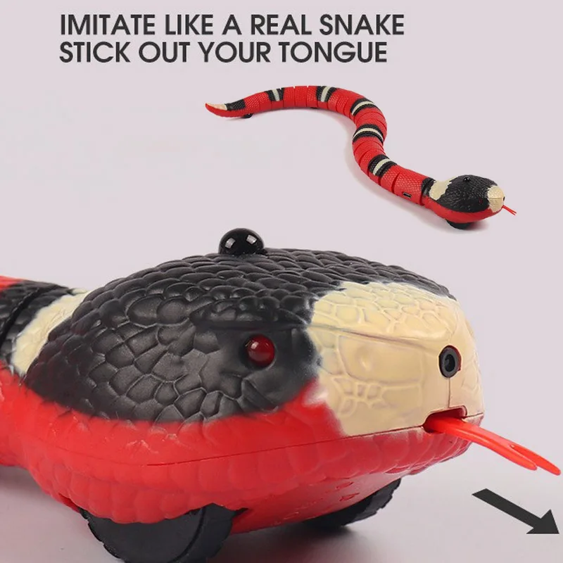 

Cat Interactive Smart Sensing Snake Automatic Electric Funny Cat Toys Tease Dogs Toys For Cats USB Charging Cat Toy Hot Selling