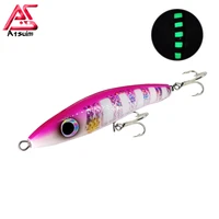 as pencil 65g120g lure fishing swim trolling stickbait topwater wooden gt tuna artificial floating long casting wobblers