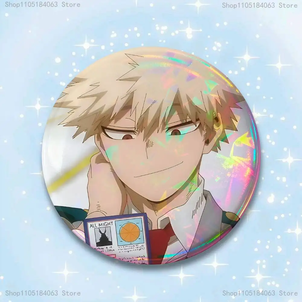 

Значки Кацуки Бакуго круглой формы