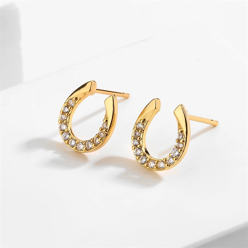 Серьги-гвоздики UILZ геометрической формы для женщин минималистичные серьги