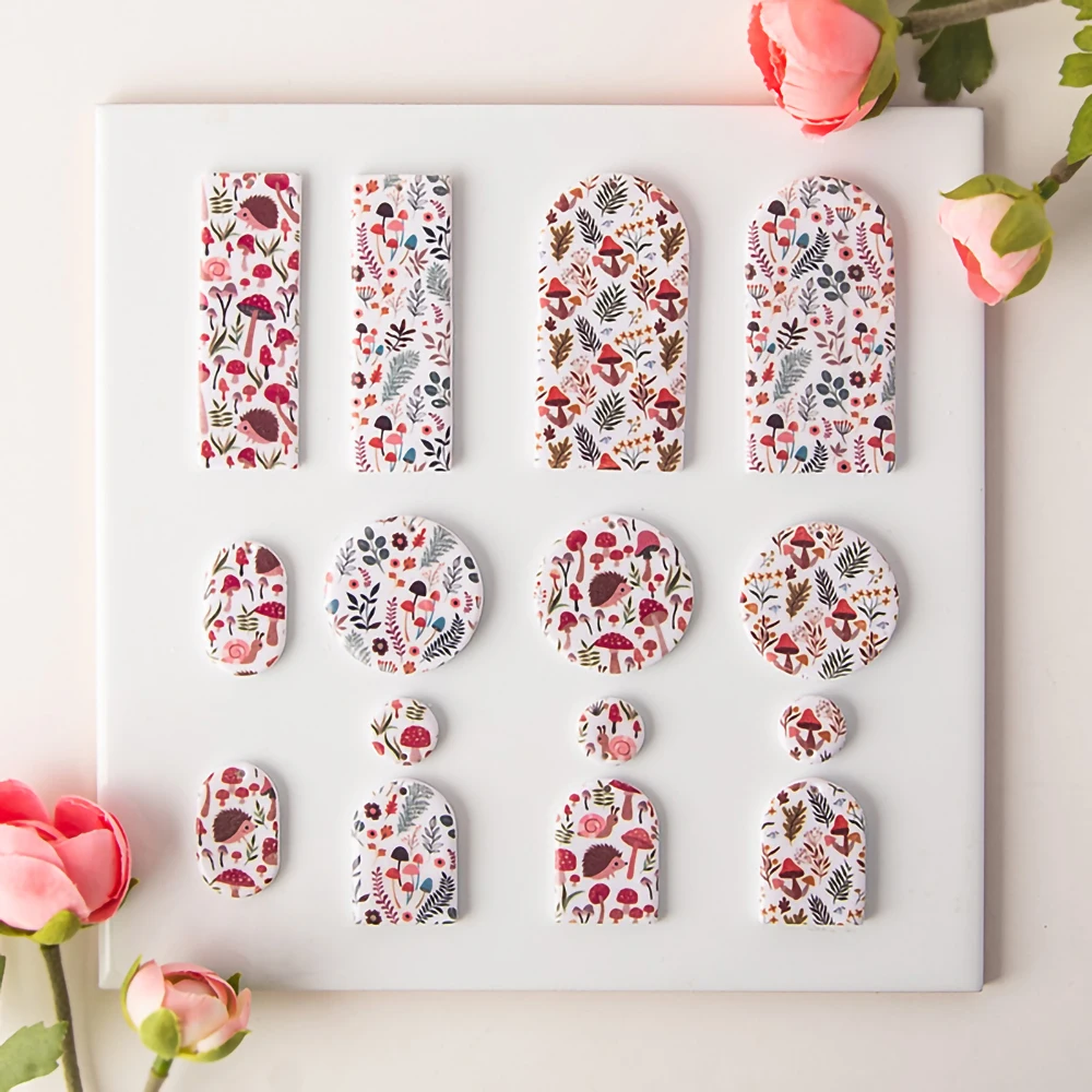 Керамические серьги ювелирные изделия цветная наклейка под глазурь бумажная