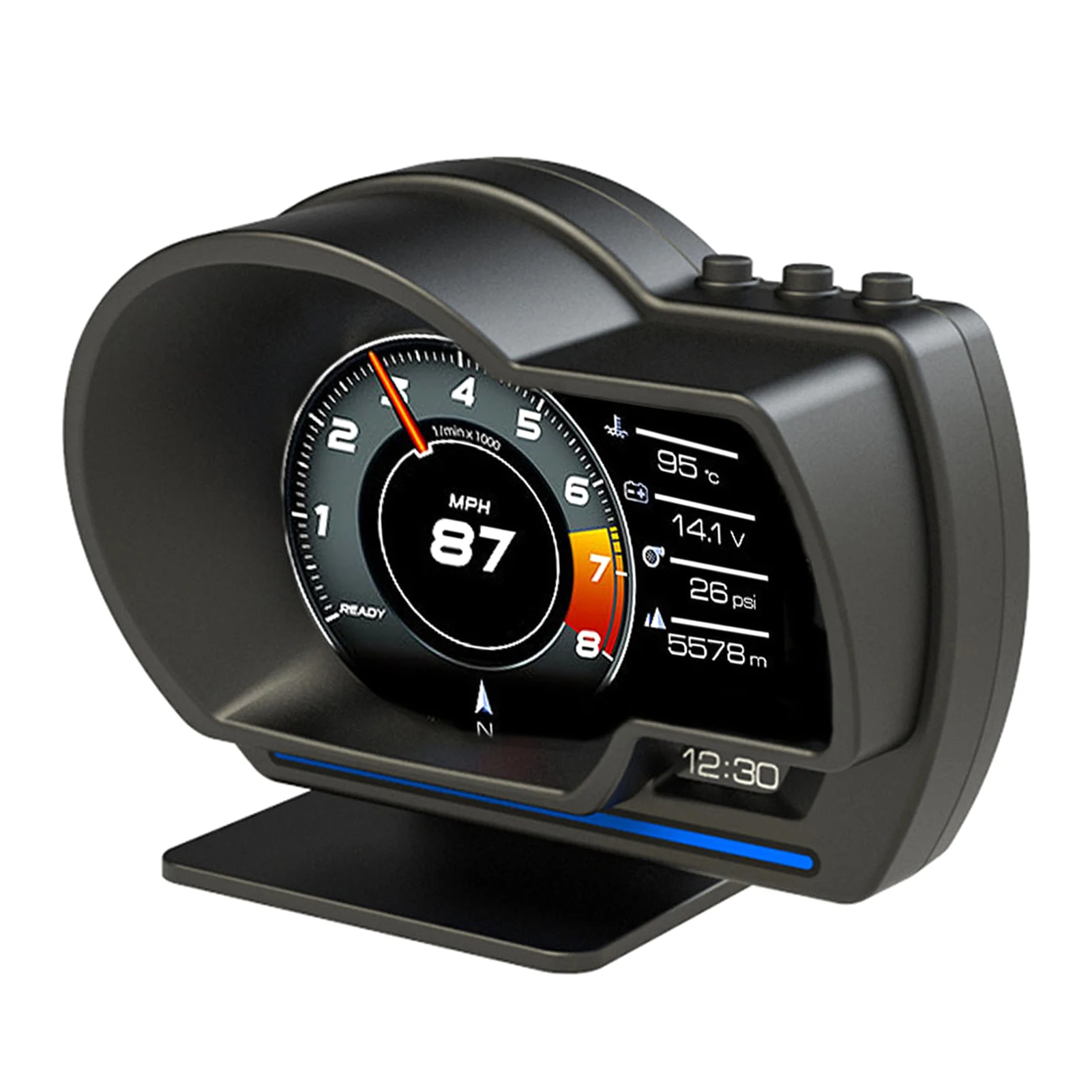 

Автомобильный Проекционный Дисплей OBDII + GPS: Высокоточный Спидометр, Умный Датчик