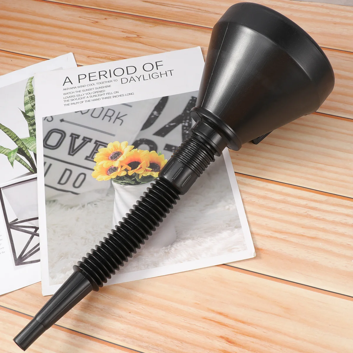 Автомобильная воронка телескопическая заливка топлива с сетчатым фильтром