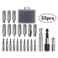 33pcsset hss damaged screw extractor set screw remover kits for broken screw of any size dropship
