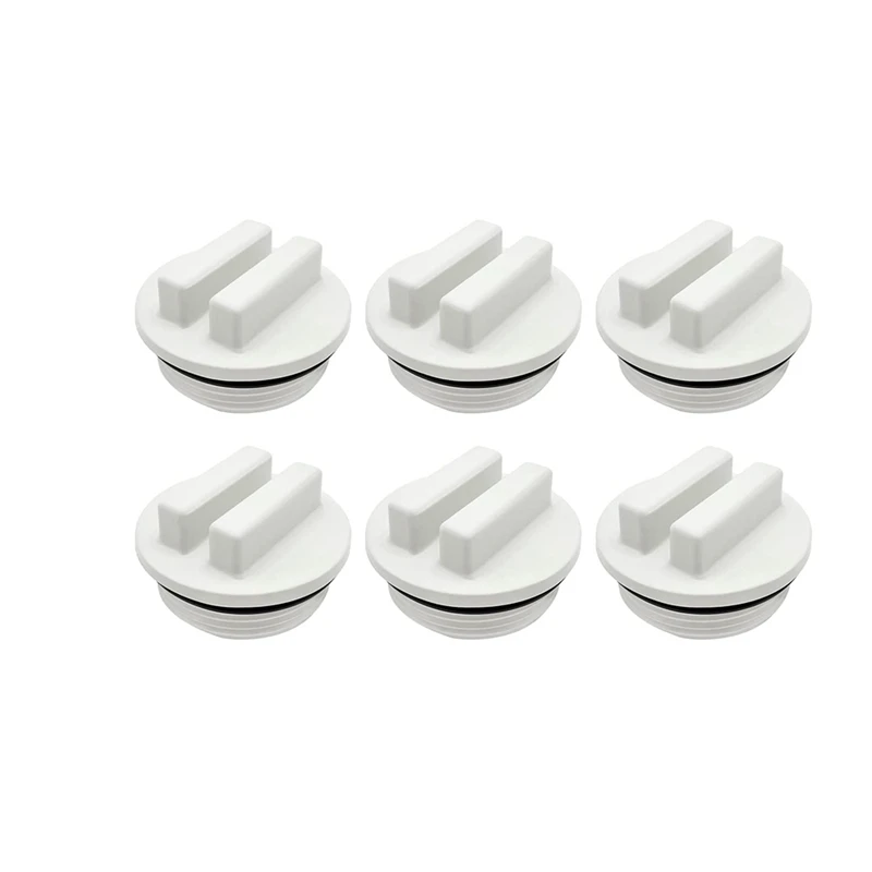 

6Pcs Threaded Pool Return Line Plug Antifreeze Drain Plug Prevent Damage From Freezing Water For Most Swimming Pools
