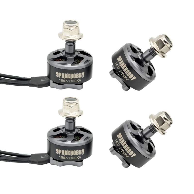 

4PCS Sparkhobby S1507 2-4S FPV Brushless Motor 5mm Shaft for Propeller Light Weight RC FPV Quadcopter Drone
