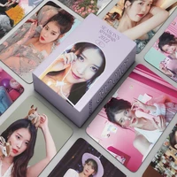 55pcsset kpop iu lomo cards high quality hd photocard for fans collection lilac lee ji eun fashion cute fans gift