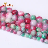 6 8 10mm tourmaline jades chalcedony beads round loose spacer beads for jewelry making diy bracelets necklaces accessories 15
