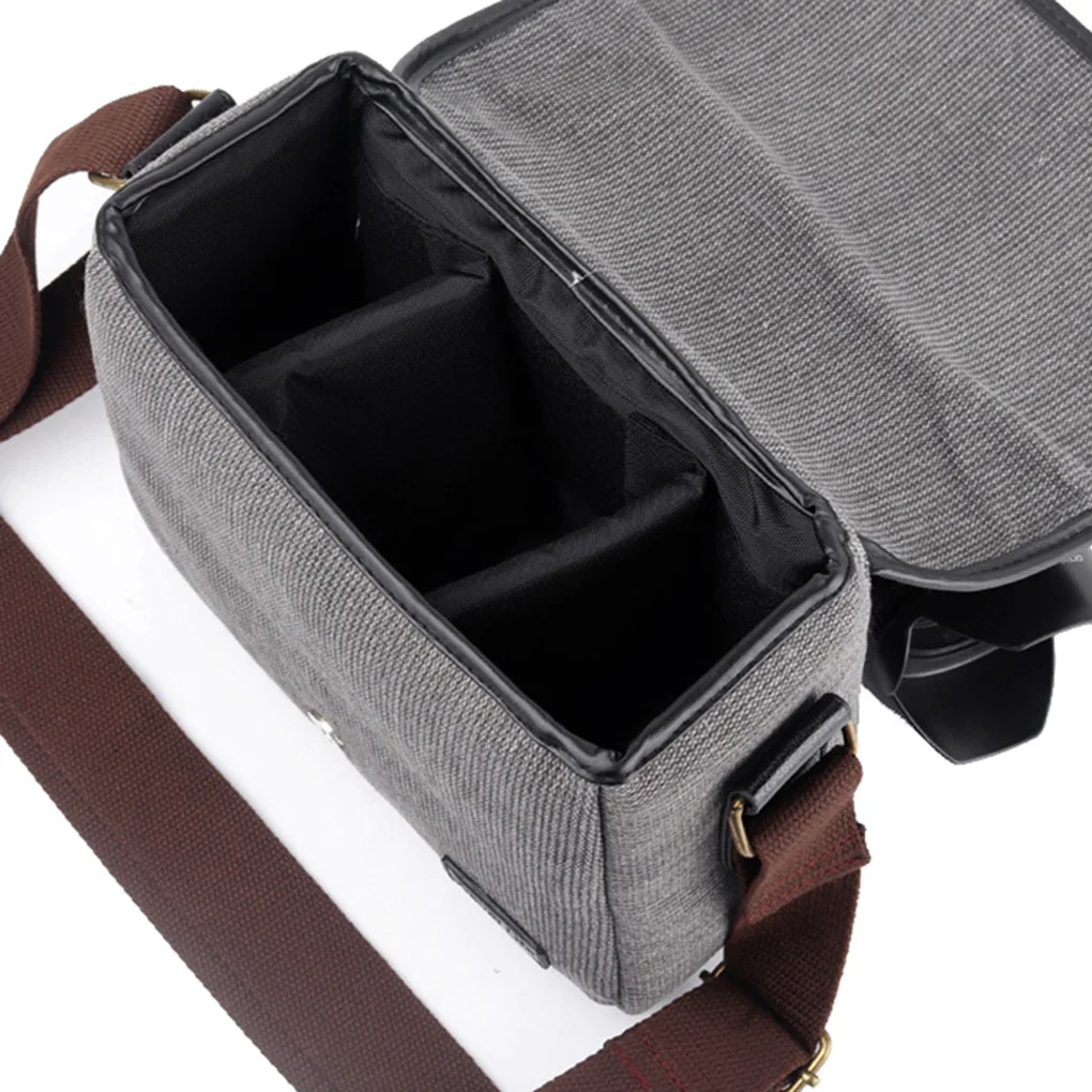 DSLR SLR Camera Shoulder Bag Shockproof Photography Messenger Pack Outdoor Cam Crossbody Pouch