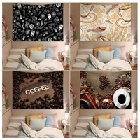 coffee beans pattern wall tapestry japanese wall tapestry anime cheap hippie wall hanging