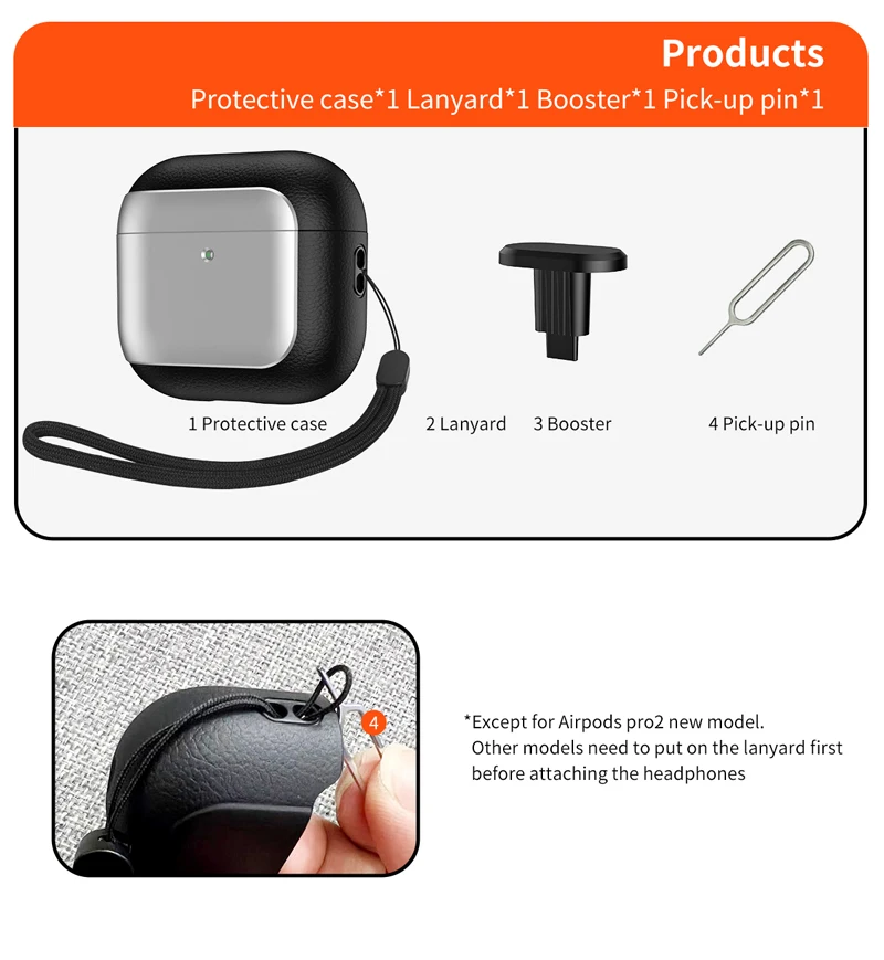 Роскошный защитный чехол для наушников Airpods 4-го поколения противоударный с