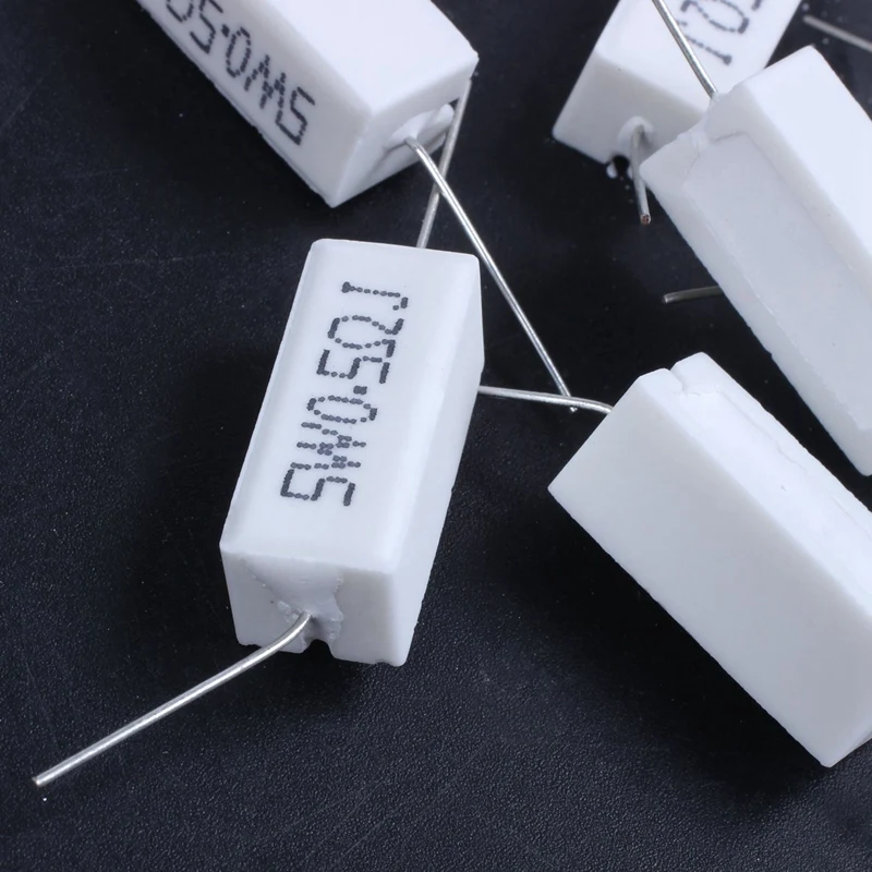 40 шт. осевой свинцовый керамический цементный резистор 0 5 Ом Вт