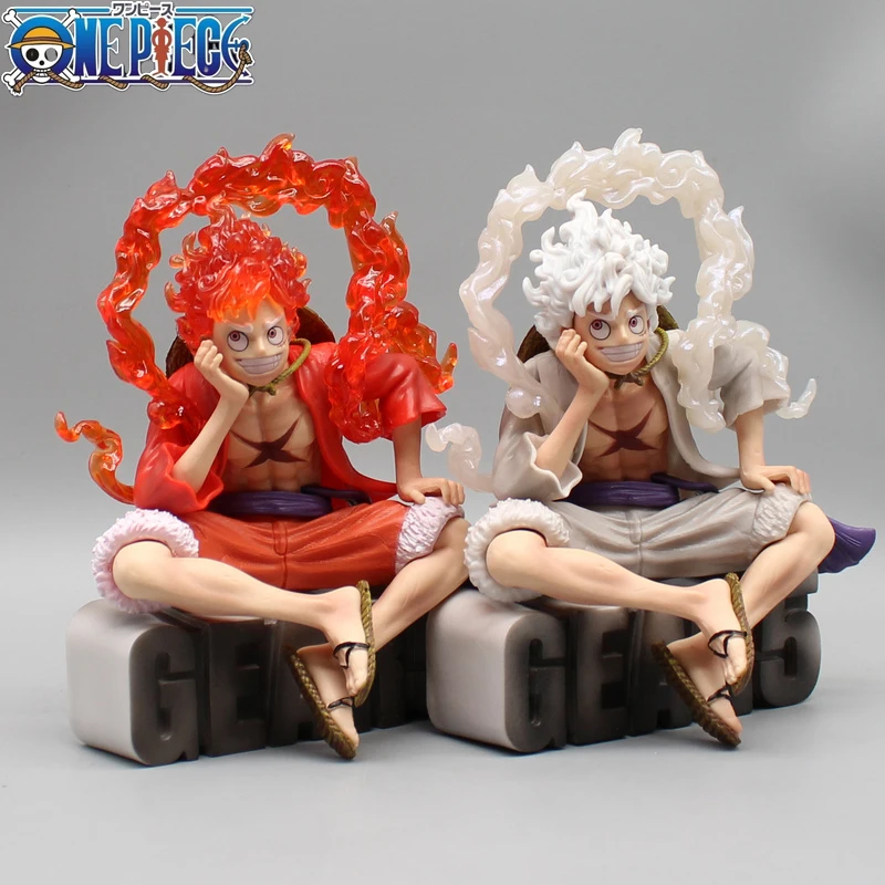 BANDAI One Piece Фигурка Луффи Аниме Шестеренка 5 Ника 15 см Фигурки ПВХ Модель Коллекция