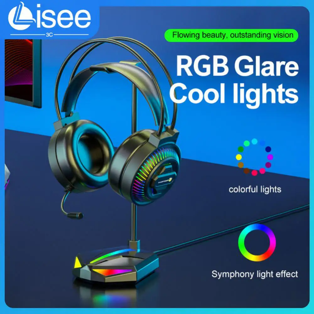 

Aluminum Alloy Base Pc Gamer Accessories Gaming Headset Hook Headphone Hook For Ps5 Gamepad Hook For Ps5 Rgb Luminous
