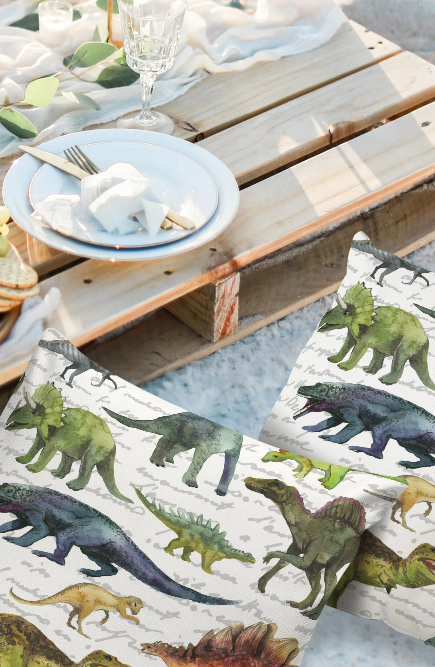 2/4 шт. Набор наволочек динозавр животные красочный текст Роскошная наволочка