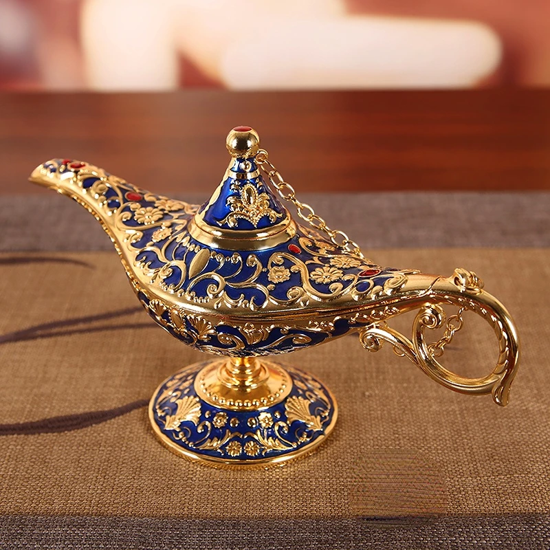 

Aladdin Magic Lamp Wishing Lamp Thousand and One Nights Blessing Living Room Southeast Asian Style Handicraft Ornament