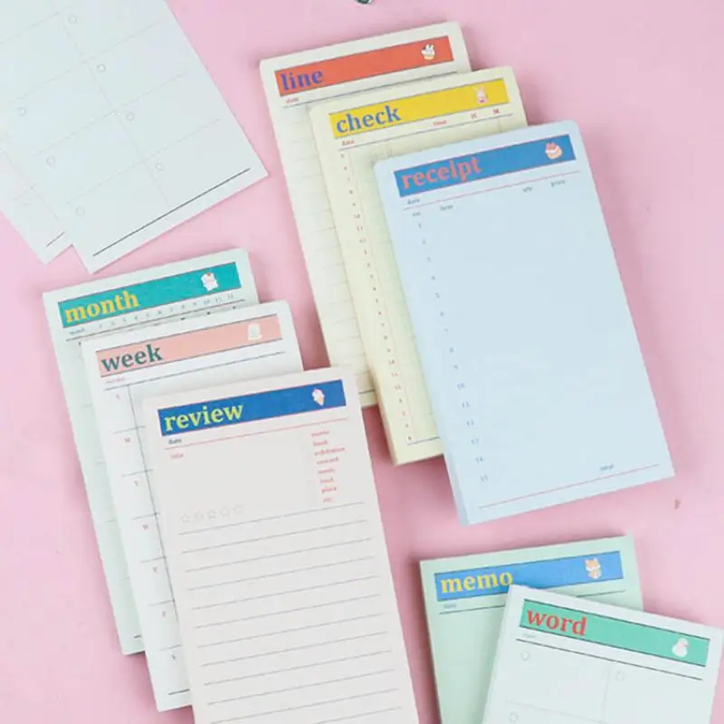 

Creative Multifunctional Memo Pad This Day Weekly Monthly Plan This Office Agenda Message Planners To-Do List Notepad Stationery