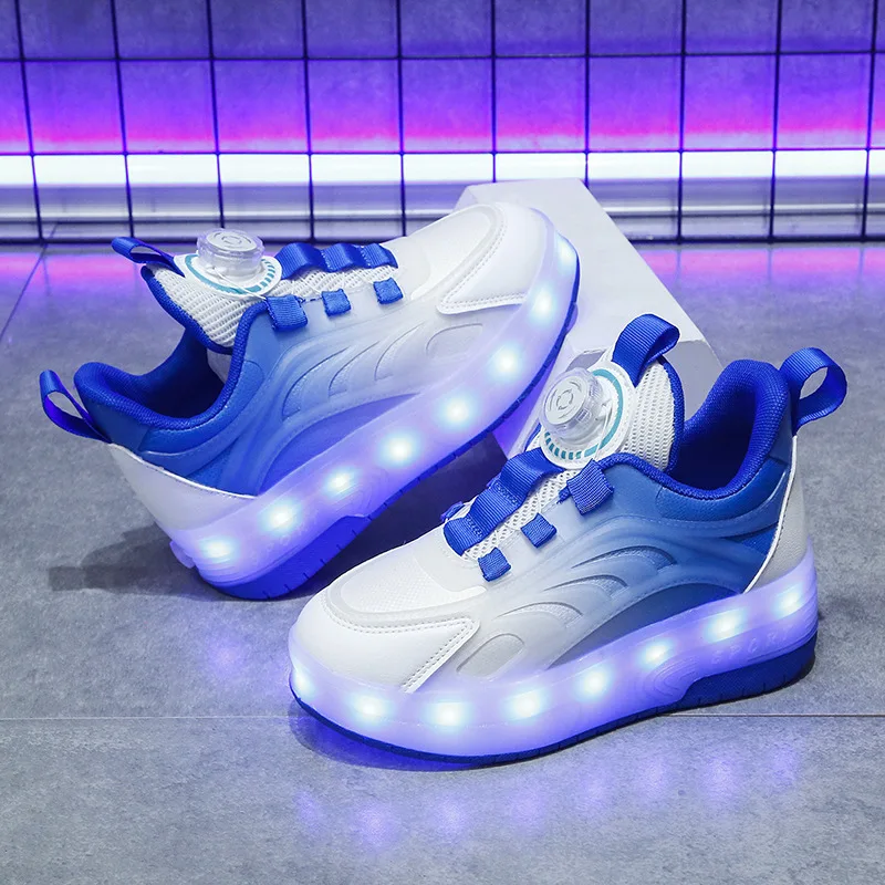 Детские светящиеся Повседневные кроссовки для мальчиков и девочек с USB-зарядкой